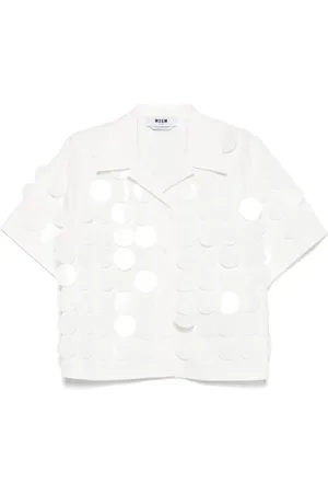 Msgm Skjorta med paljetter