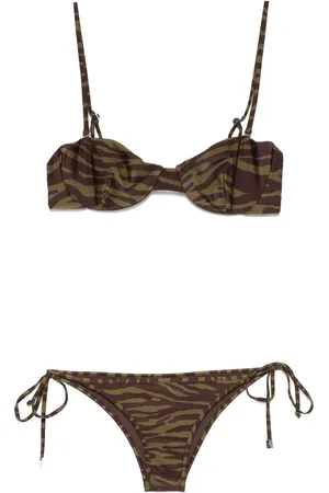 The Attico Zebramönstrad bikini