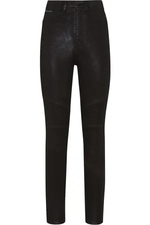 Philipp Plein Jeans med hög midja och logotypmärke