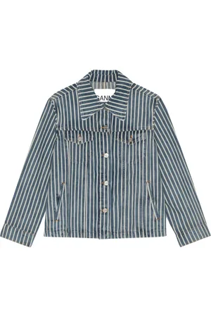 Ganni Randig jeansjacka