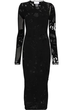 BLUMARINE Perforerad fodralklänning
