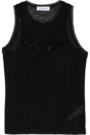 BLUMARINE Topp med strass