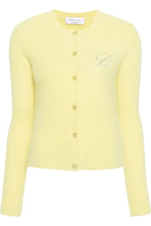 BLUMARINE Stickad kofta med strass
