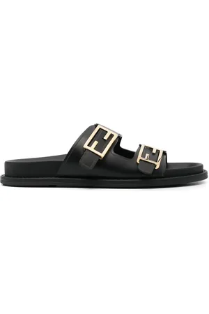 Fendi Feel tofflor med logotypspänne