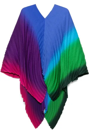 Issey Miyake Nuance plisserad poncho