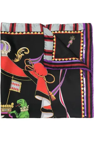 Etro Grovstickad halsduk med broderad logotyp