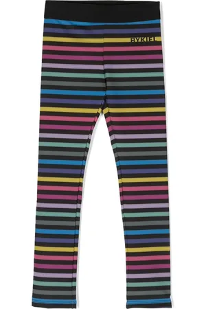 Sonia Rykiel Enfant Randiga leggings med logotyp