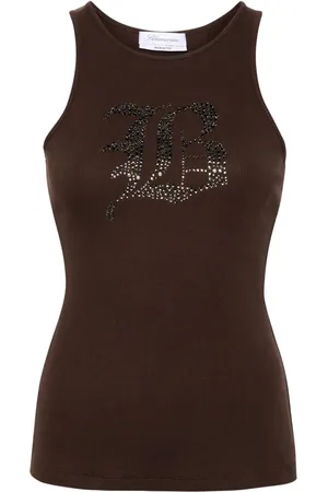 BLUMARINE Ribbstickat linne