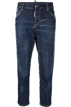 Dsquared2 Croppade jeans med låg midja