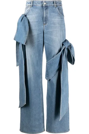 BLUMARINE Vida jeans med rosettdetalj