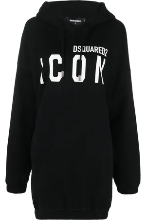 Dsquared2 Hoodie med logotyp