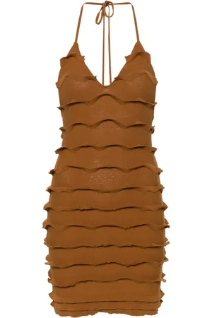BLUMARINE Stickad miniklänning