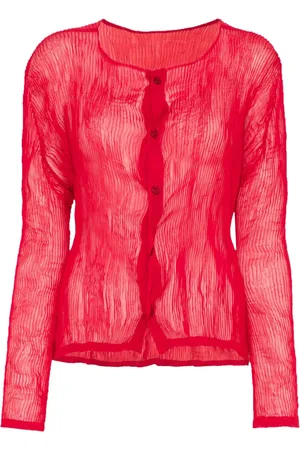 Issey Miyake Kofta med plisserad effekt