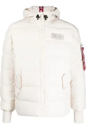 Alpha Industries Vadderad jacka med logotypmärke