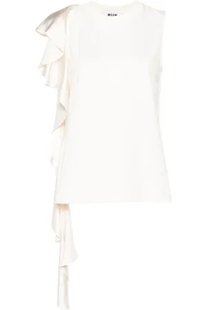 Msgm Blus med draperad detalj