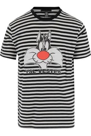 BLACK SCORE Striped T