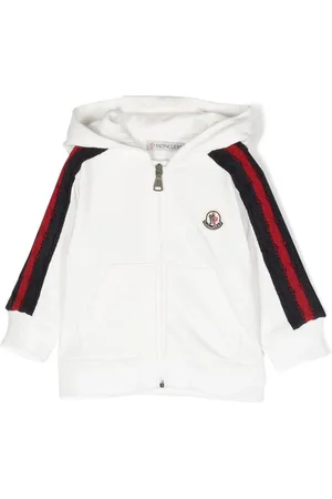 Moncler Hoodie med logotypmärke