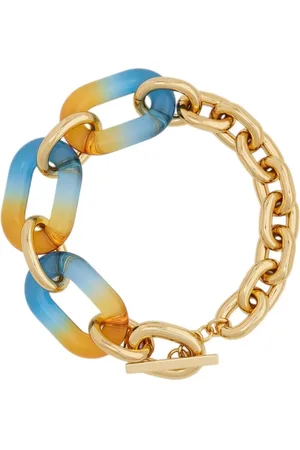 Paco rabanne XL Link guldfärgat halsband