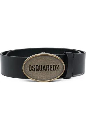 Dsquared2 Läderbälte med logotypspänne