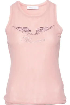BLUMARINE Linne med strass