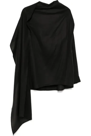 QASIMI Skir draperad skjorta