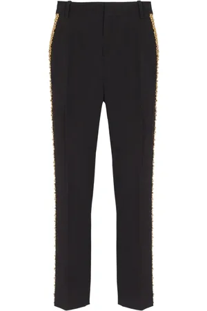 Balmain Raka byxor med brodyr
