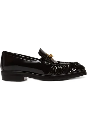 Balmain Läderloafers med glaserad finish