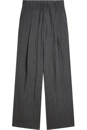 DRIES VAN NOTEN Plisserade byxor med vida ben