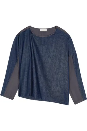 DRIES VAN NOTEN Jeansblus med panel
