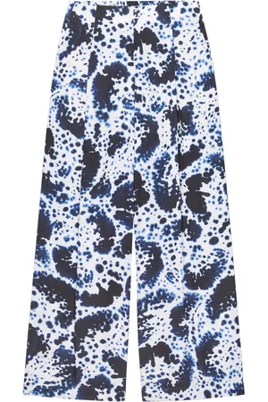 DRIES VAN NOTEN Byxor med vida ben