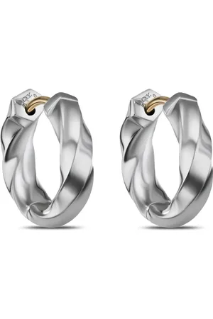 David Yurman Cable Edge hoops i sterlingsilver (13 mm)