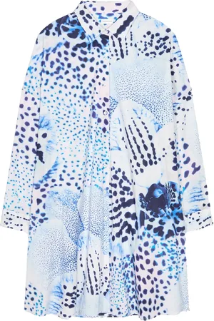DRIES VAN NOTEN Mönstrad skjortklänning