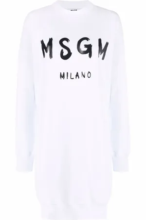 Msgm Tröjklänning med logotyp