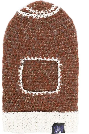 Vitelli Virkstickad balaclava med kontrastsöm