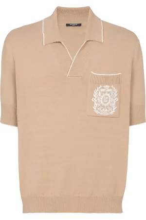 Balmain Pikétröja med brodyr