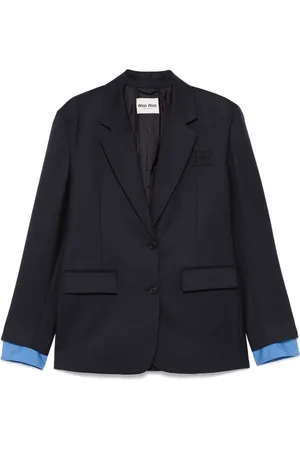 Miu Miu Blazer med präglad logotyp
