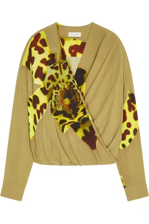 DRIES VAN NOTEN Draperad topp