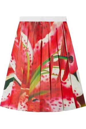 Tory Burch Blommig plisserad kjol