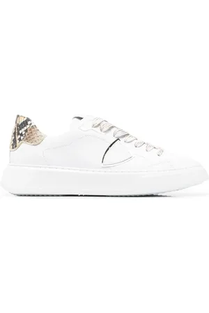 Philippe model Temple Veau Python låga sneakers
