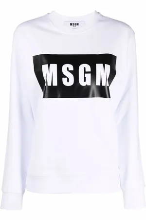 Msgm Sweatshirt med logotyp