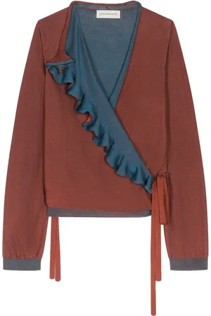 DRIES VAN NOTEN Tröja med volang