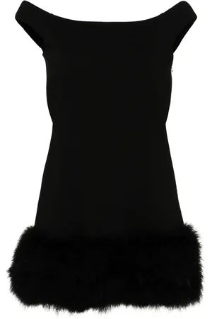 BLUMARINE Miniklänning med fjädrar