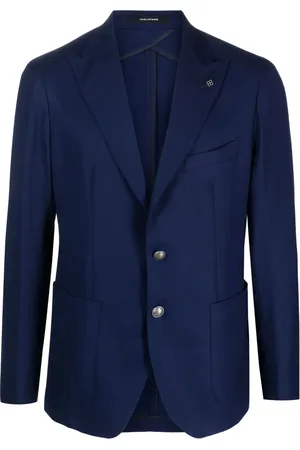 TAGLIATORE Enkelknäppt blazer med brosch