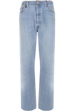 RE/DONE Stove Pipe croppade jeans