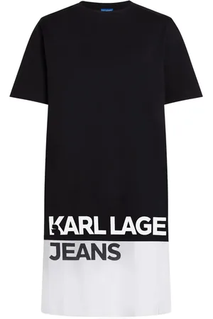 Karl Lagerfeld Tvåfärgad miniklänning