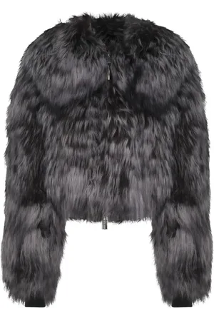 BLUMARINE Fårskinnsjacka med krage