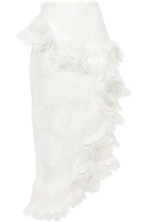 ZIMMERMANN Matchmaker Doily stickad midikjol