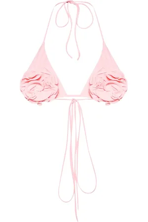 MAGDA BUTRYM Bikiniöverdel med blomapplikation