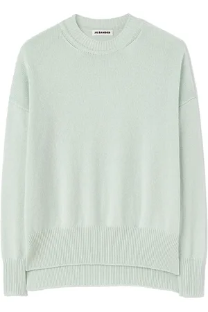 Jil Sander Kashmirtröja med rundad hals