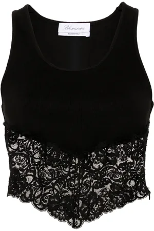 BLUMARINE Linne med spetsdetalj